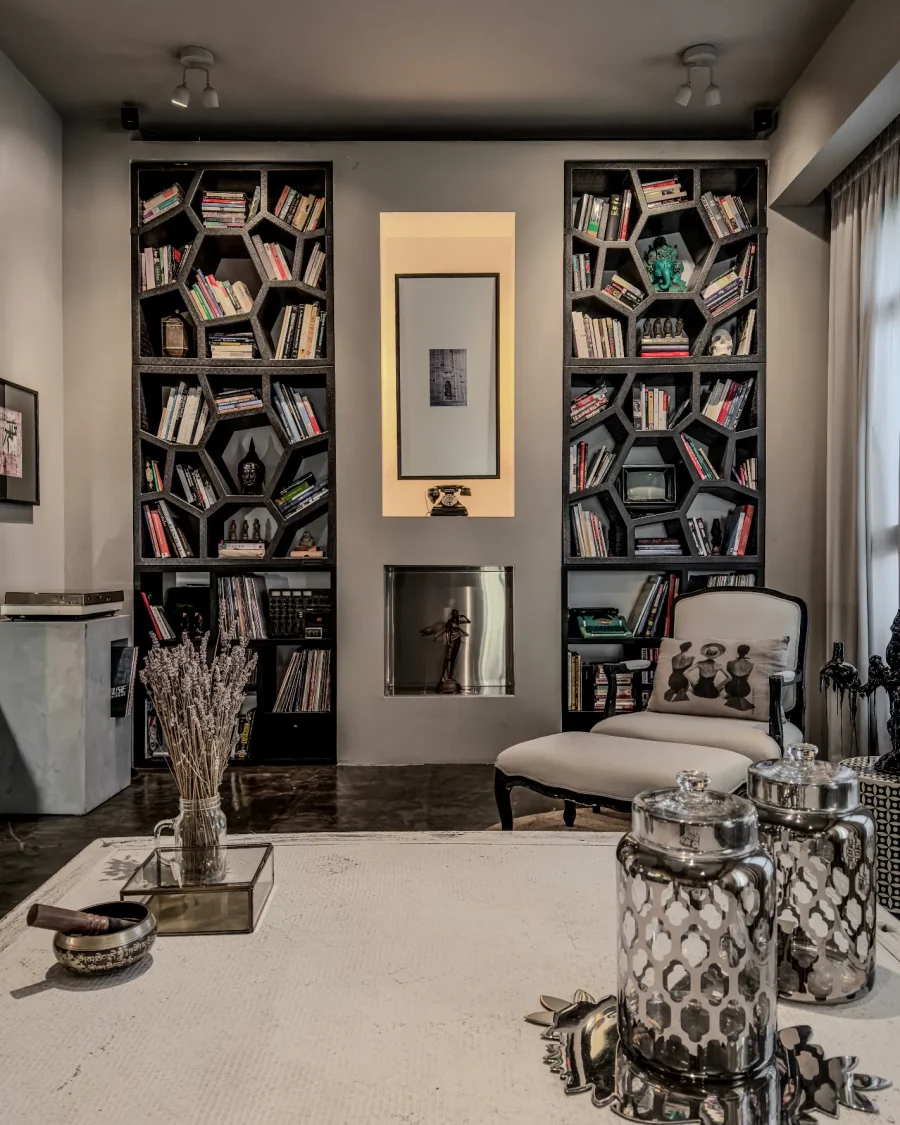 Studio 24B — 24B up living bookwall